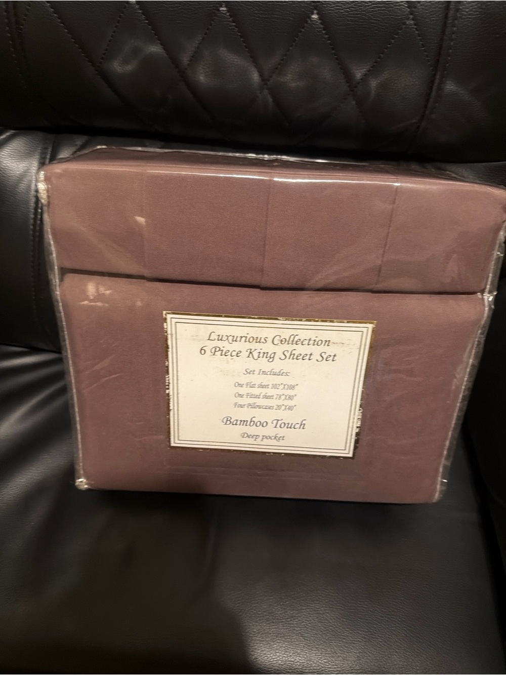 Luxurious 6-Piece King Sheet Set — Mauve